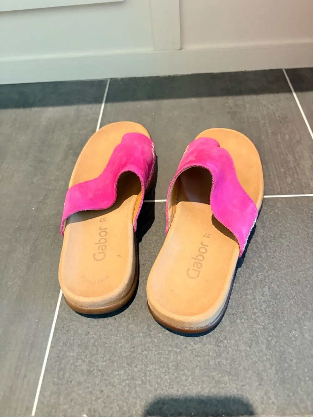 Gabor Lanzarote nubuck sandal slides 37 new - Picture 3 of 6